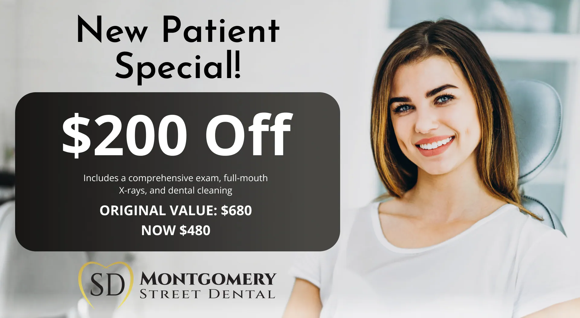 dental coupon for x-rays and exam and cleanings